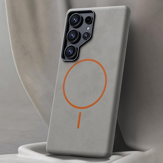 Elephant Leather Full Coverage Magnetic Microfiber Leather PC Phone Case, For Samsung Galaxy S24 Ultra 5G, For Samsung Galaxy S23 Ultra 5G  