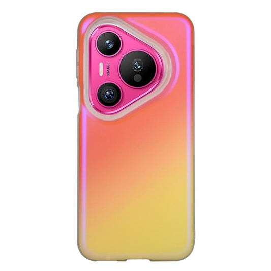 Original Color Series Matte Laser Gradient Shockproof Phone Case, For Huawei Pura 70  