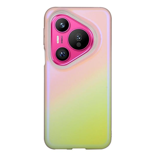 Original Color Series Matte Laser Gradient Shockproof Phone Case, For Huawei Pura 70  
