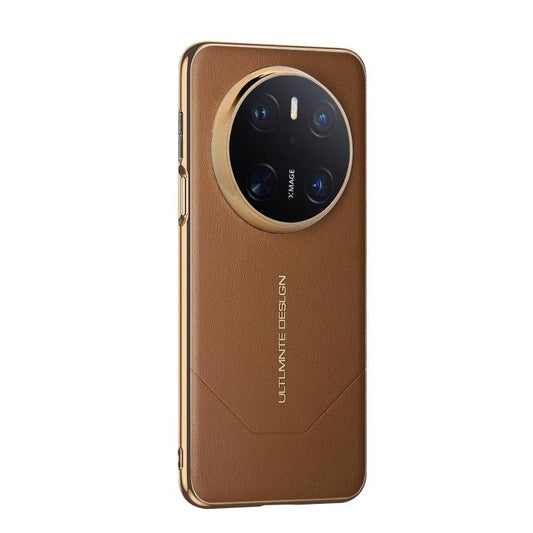 Electroplated Soft Frame Heat Dissipation Vegan Leather Shockproof Phone Case, For Huawei Mate 70, For Huawei Pura 70 Pro/70 Pro+, For Huawei Mate 60 Pro, For Huawei Mate 60