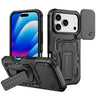 Slid Camera Shield Invisible Holder PC Hybrid TPU Phone Case, For iPhone Air, For iPhone 16 Pro Max, For iPhone 16 Pro  
