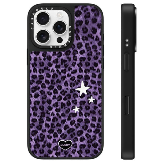 Stars Leopard Series Pattern Mirror Phone Case, For iPhone 16 Pro Max, For iPhone 16 Pro, For iPhone 16 Plus  