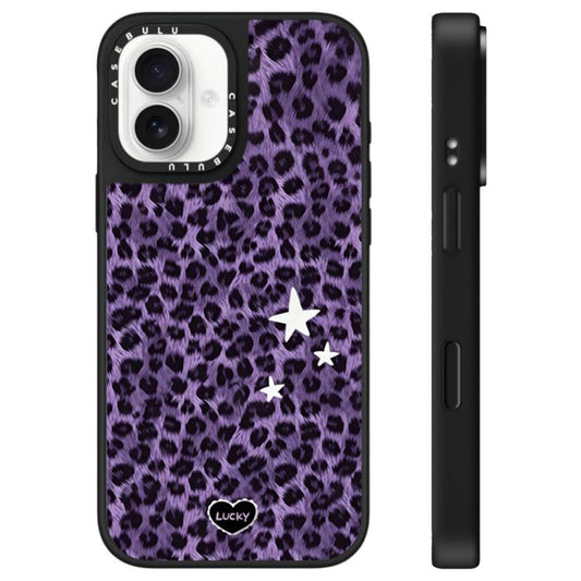 Stars Leopard Series Pattern Mirror Phone Case, For iPhone 16, For iPhone 15 Pro Max, For iPhone 15 Pro  