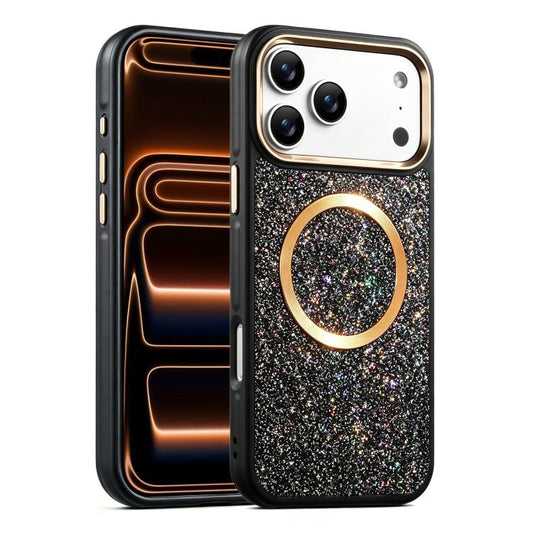 Glitter Airbag Shockproof Magnetic Phone Case, For iPhone 17 Pro Max, For iPhone 17 Pro, For iPhone 17, For iPhone Air, For iPhone 16 Pro Max, For iPhone 16 Pro  