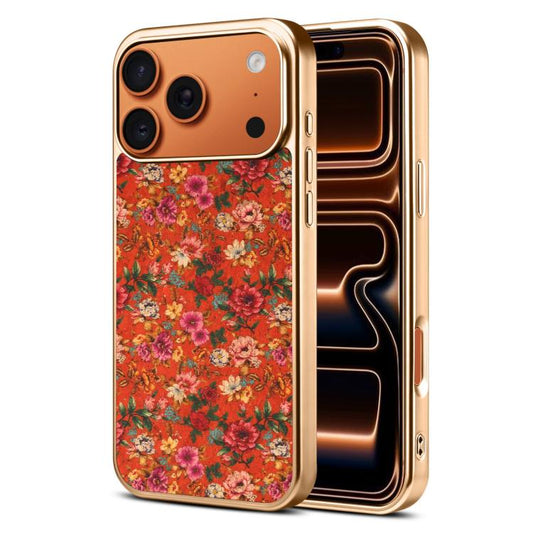 Denior Peony Series Electroplated Magnetic Phone Case, For iPhone 17 Pro Max, For iPhone 17 Pro, For iPhone 17, For iPhone Air, For iPhone 16 Pro Max, For iPhone 16 Pro  