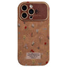 Large Window Desert Gold Small Floral Soft TPU Phone Case, For iPhone 13 Pro Max, For iPhone 13 Pro, For iPhone 13, For iPhone 12, For iPhone 12 Pro Max, For iPhone 12 Pro  