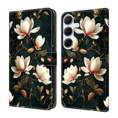 Crystal-Like Painted Vegan Leather Phone Case, For Galaxy A25 5G  