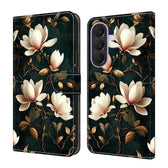 Crystal-Like Painted Vegan Leather Phone Case, For Galaxy A27 / A37 5G  