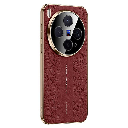 Cloud Dragon Pattern Plain Leather PC Phone Case, For vivo X300s, For vivo X300 Ultra  