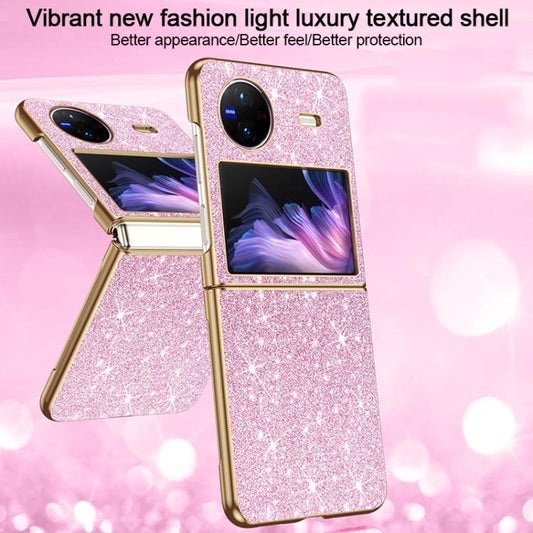 Electroplate Glittery Shockproof Phone Case, For vivo X Flip  