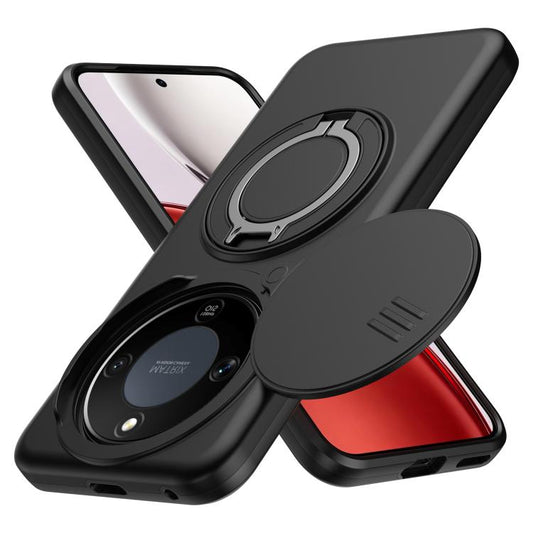Camera Sliding Shield Magnetic Rotation Holder Phone Case, For Honor X9d 5G, For Honor 400 Smart 5G, For Honor X9c 5G  