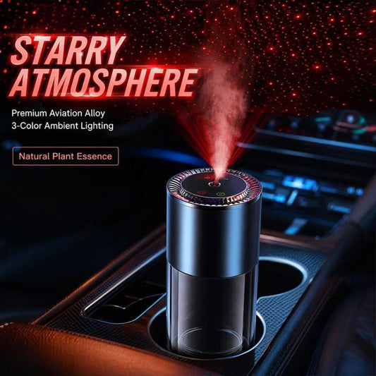 JK-577-2 Water Cup-Style Smart Car Aroma Diffuser with Starry Sky Projection  
