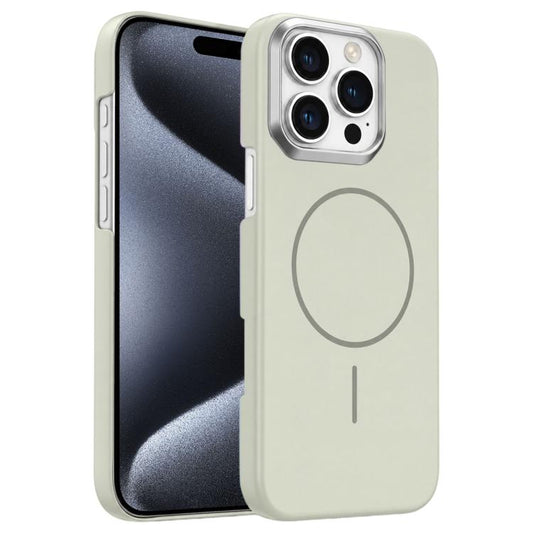 Gold Armor PC Thin Circle MagSafe Shockproof Phone Case, For iPhone 15 Pro Max, For iPhone 15 Pro  