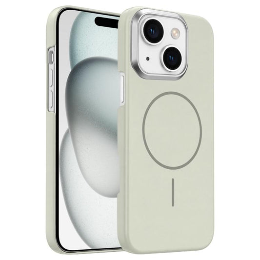 Gold Armor PC Thin Circle MagSafe Shockproof Phone Case, For iPhone 15 Plus, For iPhone 15  