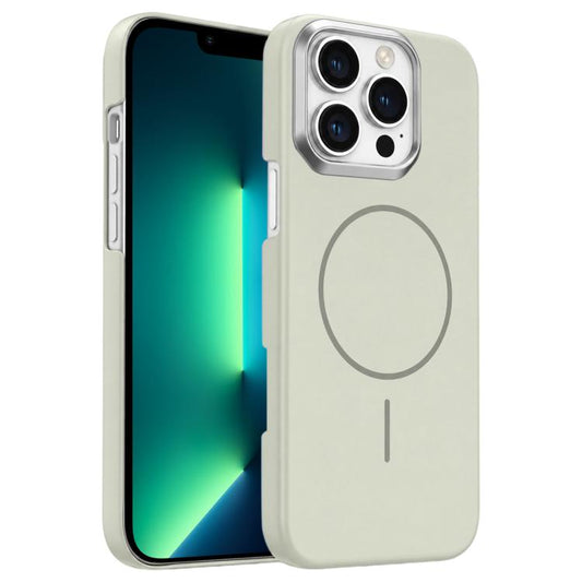 Gold Armor PC Thin Circle MagSafe Shockproof Phone Case, For iPhone 13 Pro Max, For iPhone 13 Pro  