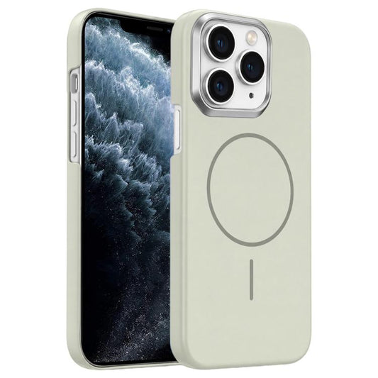 Gold Armor PC Thin Circle MagSafe Shockproof Phone Case, For iPhone 11 Pro  