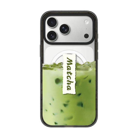 Matcha Latte Cake Pattern Magnetic Acrylic TPU Phone Case, For iPhone 17 Pro Max, For iPhone 17 Pro, For iPhone 17, For iPhone Air  