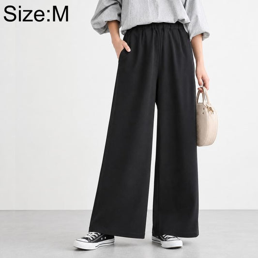 High-Waisted Wide-Leg Women Pants  M / Black