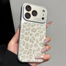 Large Window Full Coverage Glitter Leopard Print Phone Case, For iPhone 17 Pro Max, For iPhone 17 Pro, For iPhone 17, For iPhone Air  
