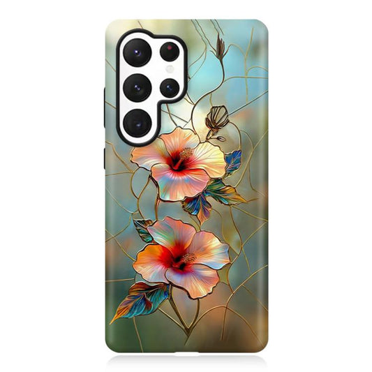 Colorful Romantic Art Floral Phone Case, For Galaxy S22 Ultra 5G, For Galaxy S22+ 5G, For Galaxy S22 5G  