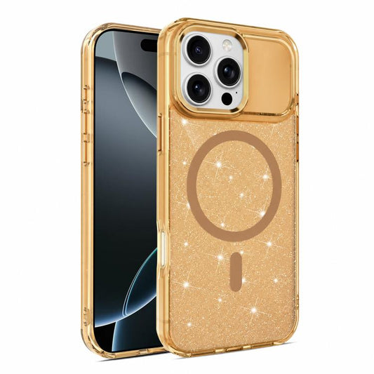 Luxury Glitter TPU + PC Magnetic Phone Case, For iPhone 16 Pro Max, For iPhone 16 Pro, For iPhone 16 Plus, For iPhone 16  