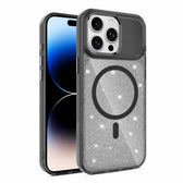 Luxury Glitter TPU + PC Magnetic Phone Case, For iPhone 14 Pro, For iPhone 14 Pro Max  
