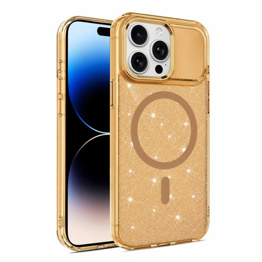 Luxury Glitter TPU + PC Magnetic Phone Case, For iPhone 14 Pro, For iPhone 14 Pro Max  