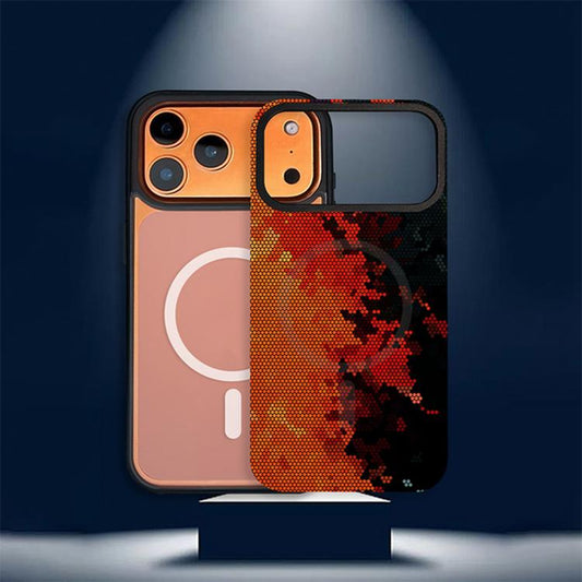 Camouflage Mosaic Detachable Dual Magnetic PC Hybrid TPU Phone Case, For iPhone 17 Pro Max, For iPhone 17 Pro, For iPhone 17  