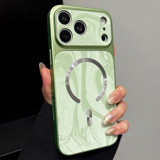 Water Ripple PC Magnetic Vegan Leather Phone Case, For iPhone 17 Pro, For iPhone 17  