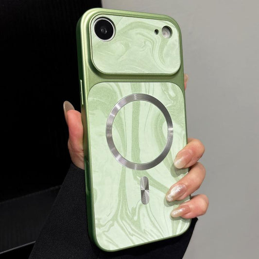 Water Ripple PC Magnetic Vegan Leather Phone Case, For iPhone Air, For iPhone 16 Pro Max  