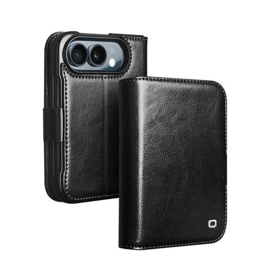 QIALINO Classic 103 Buckle Genuine Leather Phone Case, For iPhone Fold  