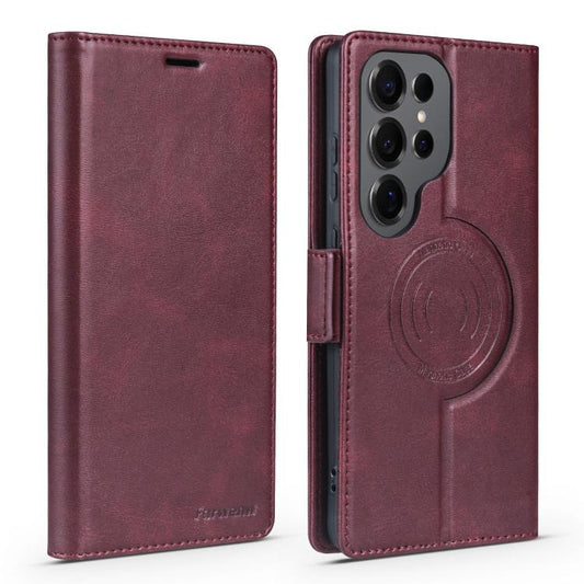 Forwenw F10 Dual-side Buckle Magnetic Vegan Leather Phone Case, For Galaxy S24 Ultra 5G, For Galaxy S24+ 5G, For Galaxy S24 5G, For Galaxy S23 Ultra 5G, For Galaxy S23+ 5G, For Galaxy S23 5G  
