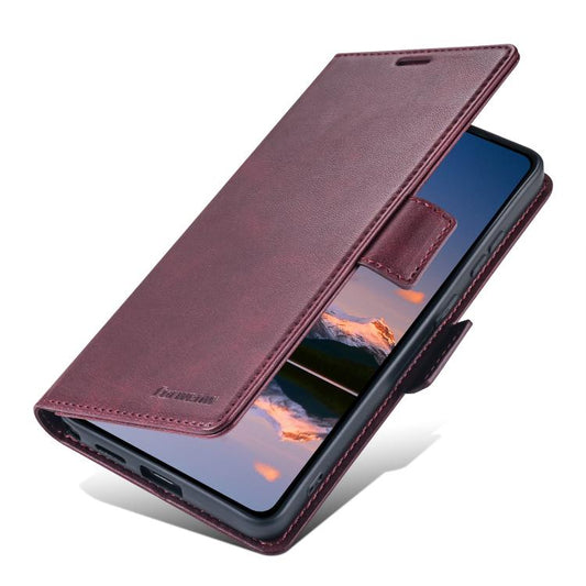 Forwenw F10 Dual-side Buckle Magnetic Vegan Leather Phone Case, For Galaxy S24 Ultra 5G, For Galaxy S24+ 5G, For Galaxy S24 5G, For Galaxy S23 Ultra 5G, For Galaxy S23+ 5G, For Galaxy S23 5G  