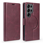 Forwenw F10 Dual-side Buckle Magnetic Vegan Leather Phone Case, For Galaxy S24 Ultra 5G, For Galaxy S24+ 5G, For Galaxy S24 5G, For Galaxy S23 Ultra 5G, For Galaxy S23+ 5G, For Galaxy S23 5G  