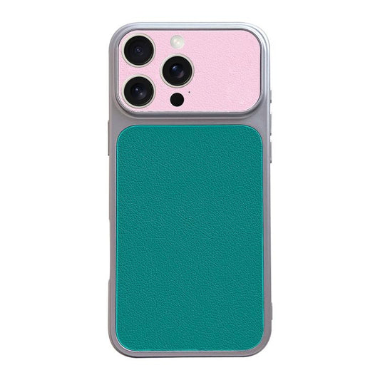 Corning Leather Textured Large Window Phone Case, For iPhone 15 Pro  