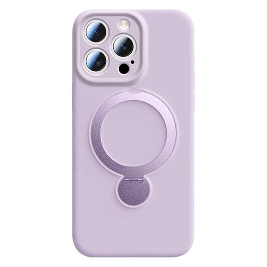 Liquid Silicone 360 Rotating Holder Magnetic Phone Case, For iPhone 15 Pro Max, For iPhone 15 Pro