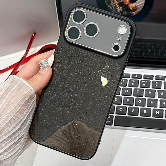 Electroplated Glitter Mirror Large Windows Phone Case, For iPhone 15  