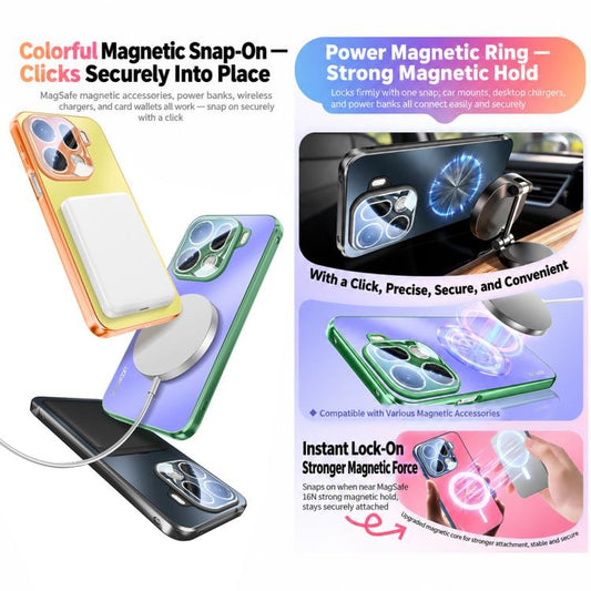 Piano Gloss Colorful Starlight Magnetic Phone Case, For OPPO Find X9 Pro  