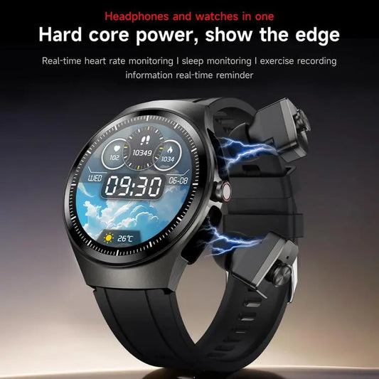 F39 1.43 inch AMOLED Screen 2 in 1 Bluetooth Earphone Smart Watch, Support Bluetooth Call / NFC  