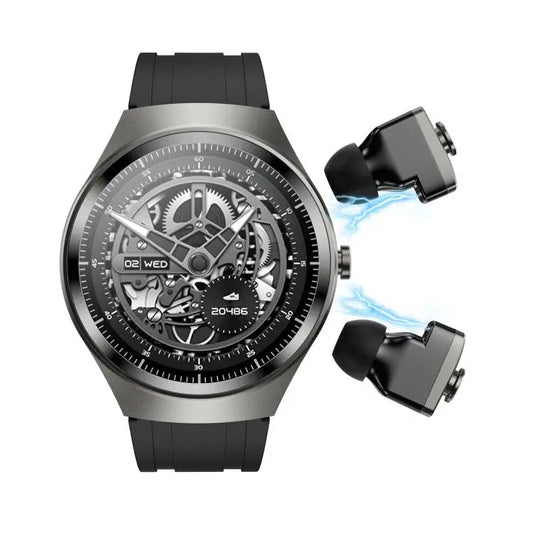 F39 1.43 inch AMOLED Screen 2 in 1 Bluetooth Earphone Smart Watch, Support Bluetooth Call / NFC  