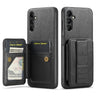 Fierre Shann Oil Wax Cow Leather Card Holder Back Phone Case, For Samsung Galaxy A14 5G, For Samsung Galaxy A53 5G, For Samsung Galaxy A73, For Samsung Galaxy A33 5G  