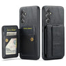 Fierre Shann Oil Wax Cow Leather Card Holder Back Phone Case, For Samsung Galaxy A34 5G, For Samsung Galaxy A54 5G, For Samsung Galaxy S23 Ultra 5G, For Samsung Galaxy S23+ 5G  