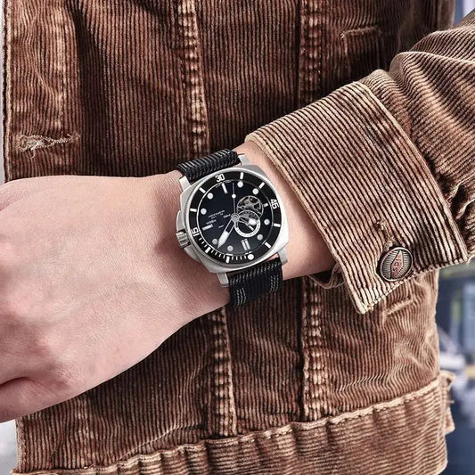 Fully Automatic Mechanical Watch For Sports blue Utrano