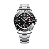 GMT Luminous Waterproof Sapphire Glass Stainless Steel Men's Watch  