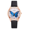 Gaiety Brand Women Watches Luxury Removable Rhinestone Butterfly Watches Ladies Leather Dress Ladies Wrist Watches Female Clock 