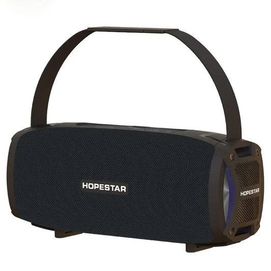 HOPESTAR H24 Pro TWS Portable Outdoor Waterproof Woven Textured Bluetooth Speaker with Rhythm Light, Support Hands Utrano