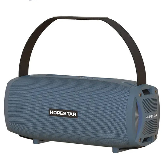 HOPESTAR H24 Pro TWS Portable Outdoor Waterproof Woven Textured Bluetooth Speaker with Rhythm Light, Support Hands Utrano