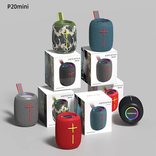 HOPESTAR P20 mini Waterproof Wireless Bluetooth Speaker, P20 mini(Black), P20 mini(Red), P20 mini(Grey), P20 mini(Blue) Utrano