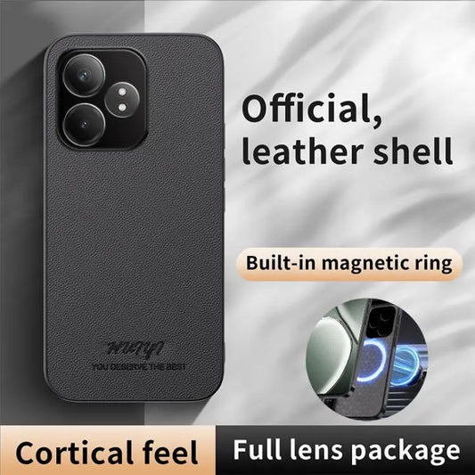 HUIYI Leather Magnetic Phone Case, For Realme GT Neo6 SE, For Realme GT Neo2T