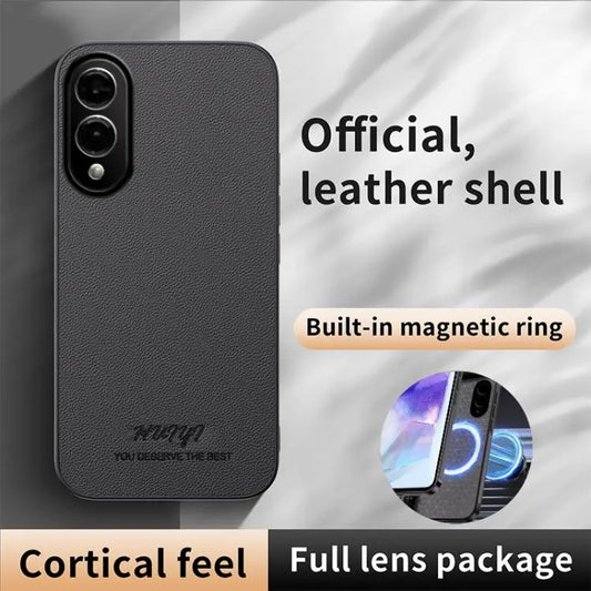 HUIYI Leather Magnetic Phone Case, For Samsung Galaxy S25 Edge 5G, For Samsung Galaxy S25 5G, For Samsung Galaxy S25+ 5G, For Samsung Galaxy S25 Ultra 5G  